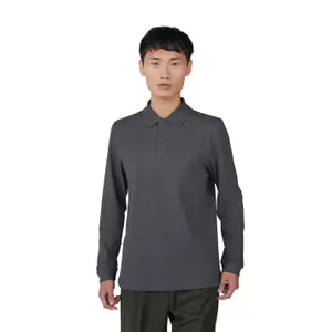 Long sleeve polo shirt B&C 180 image-1