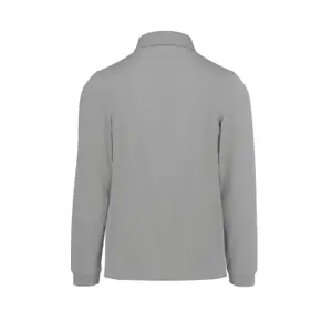Long sleeve polo shirt B&C 180 image-1