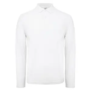 Long sleeve polo shirt B&C ID.001 image-0