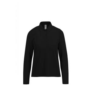 cgpw462-black-women-s-long-sleeved-polo-shirt-b-c-180-black