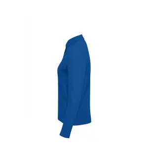 Women's long-sleeved polo shirt B&C 180 image-3