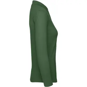 Polo-Shirt mit langen Ärmeln, Damen B&C ID.001 image-2