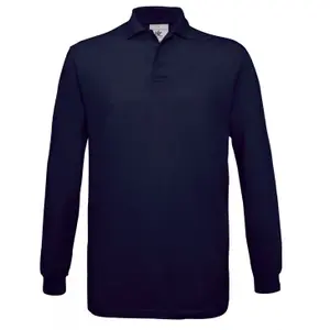 Langärmeliges Polo-Shirt B&C Safran image-0