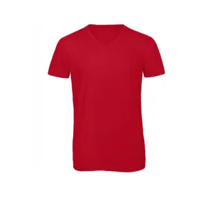 T-Shirt mit V-Ausschnitt B&C Triblend image-0