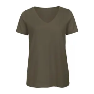 Camiseta de mujer con cuello de pico B&C Organic Inspire image-0