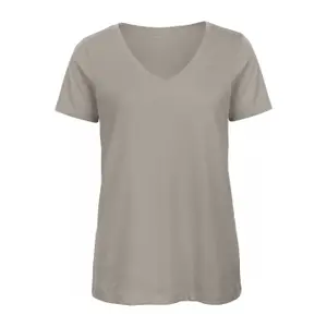 T-Shirt mit V-Ausschnitt, Damen B&C Organic Inspire image-0