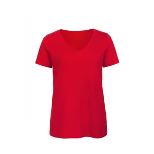 Camiseta de mujer con cuello de pico B&C Organic Inspire image-0
