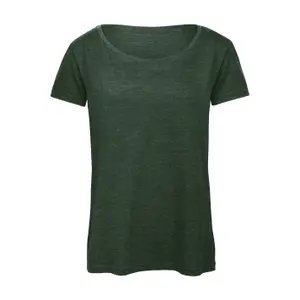 T-shirt round neck woman B&C Triblend