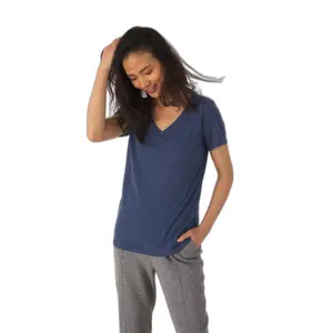 T-Shirt mit V-Ausschnitt, Damen B&C Triblend image-0