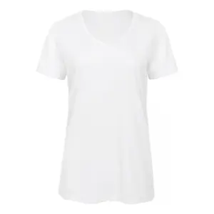 Women's v-neck T-shirt B&C Triblend