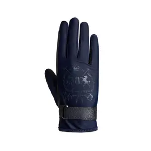 Damskie rękawiczki jeździeckie z nadrukowanym logo B Vertigo Laia image-1