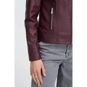 Leather jacket woman b.young Acom image-4