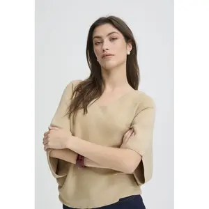 Camisola de gola em V para mulher b.young BYMmorla image-2
