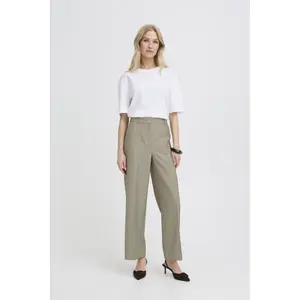 Women's wide leg cropped trousers b.young Danta image-1