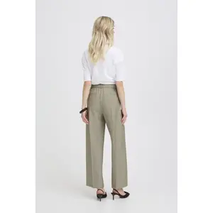 Women's wide leg cropped trousers b.young Danta image-4