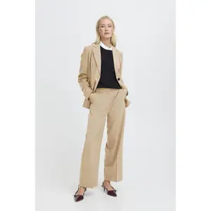 Women's wide leg cropped trousers b.young Danta image-4