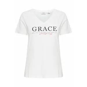 V-Ausschnitt T-Shirt aus Jersey für Damen b.young Rexi image-0
