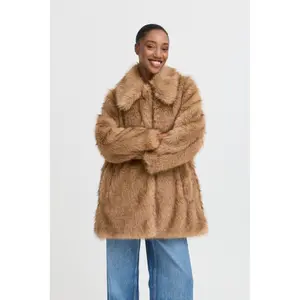 Faux fur coat for women b.young BYAkaja image-1
