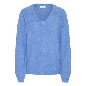 Damen V-Ausschnitt Pulli b.young Omea 2 image-0
