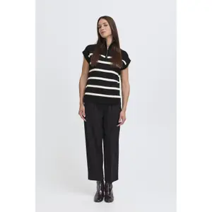 Ärmelloser Reißverschluss-Pullover Damen b.young BYMmorla image-2