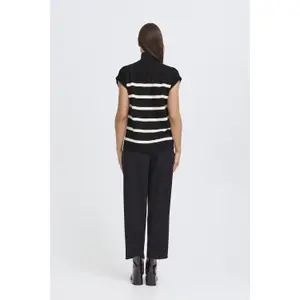Ärmelloser Reißverschluss-Pullover Damen b.young BYMmorla image-4