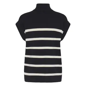 Ärmelloser Reißverschluss-Pullover Damen b.young BYMmorla image-6