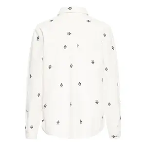 Broderet langærmet skjorte til kvinder b.young Hilou image-1