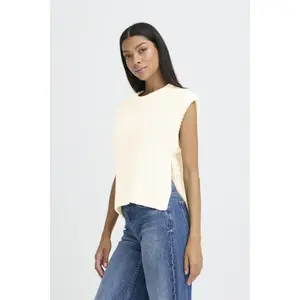 Women's sleeveless sweater b.young Nitta image-1