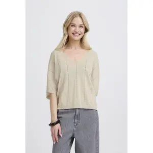 Women's V-neck sweater b.young BYMobbe image-1