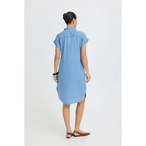 Kleid Hemd Kurzarm Damen b.young BYKosmo Ms image-4