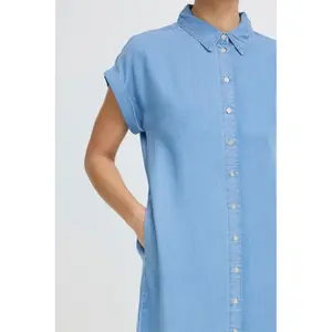 Kleid Hemd Kurzarm Damen b.young BYKosmo Ms image-5