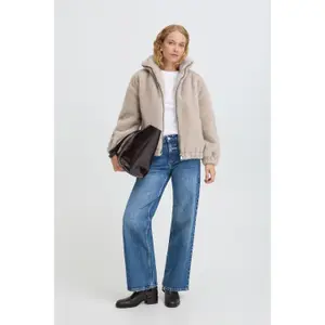 Women's faux fur jacket b.young BYCornilla image-3