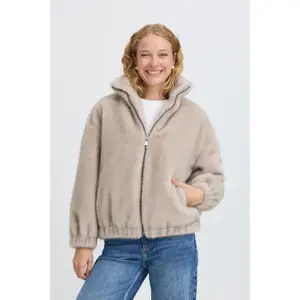 Women's faux fur jacket b.young BYCornilla image-4