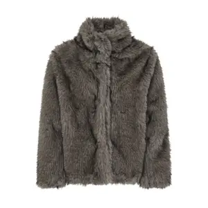 Women's faux fur jacket b.young BYCeriko image-0
