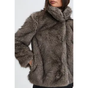 Women's faux fur jacket b.young BYCeriko image-6