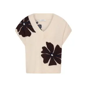 Sleeveless V-neck jumper for women b.young Omea image-0