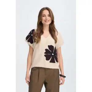 Sleeveless V-neck jumper for women b.young Omea image-4