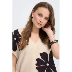 Sleeveless V-neck jumper for women b.young Omea image-5