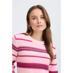 Γυναικείο ριγέ πουλόβερ b.young BYMagio Jumper 2 image-6