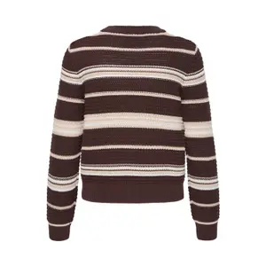 Γυναικείο ριγέ πουλόβερ b.young BYMagio Jumper 2 image-1