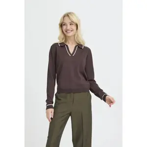 Women's long-sleeved polo shirt b.young BYMmorla image-1