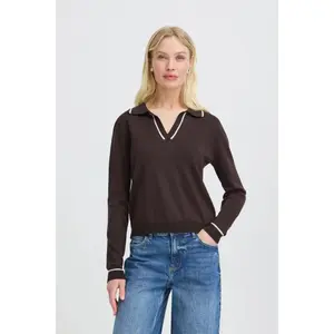 Women's long-sleeved polo shirt b.young BYMmorla image-2