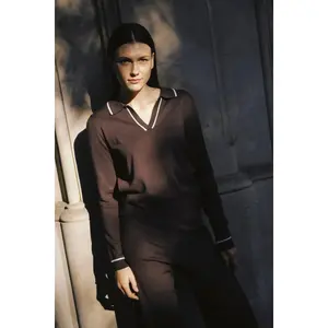 Women's long-sleeved polo shirt b.young BYMmorla image-3