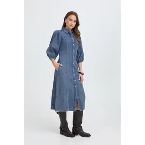 Women's denim dress b.young BYKapuca 2 image-4