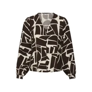 Women’s V-neck blouse b.young BYIKAIA image-1