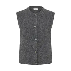 Sleeveless women's cardigan b.young Omea image-0