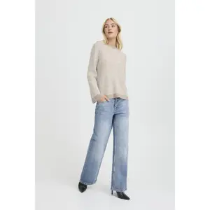 Γυναικείο ριγέ πουλόβερ b.young BMMminna Jumper image-3