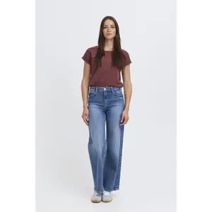 Damen T-Shirt aus Baumwolle und Viskose b.young Pamila image-2