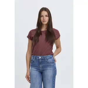 Damen T-Shirt aus Baumwolle und Viskose b.young Pamila image-1