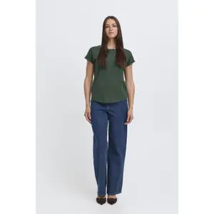 Camiseta de algodão e viscose mulher b.young Pamila image-3